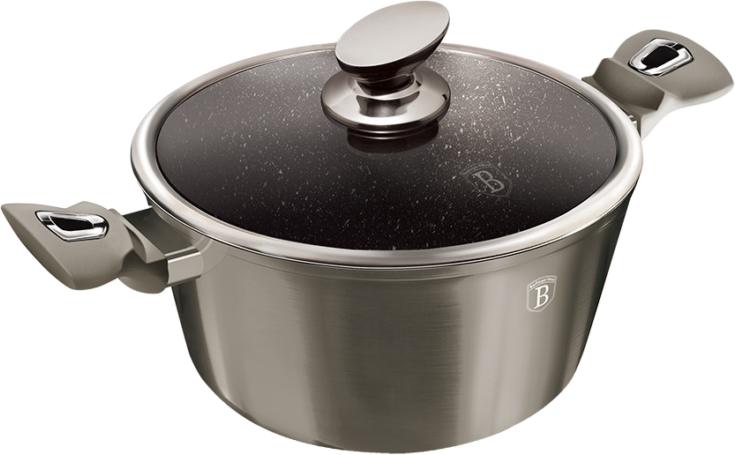 

Кастрюля с крышкой 8 л Berlinger Haus Metallic Line Carcon Edition BH-6193