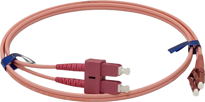 Оптический патч-корд CMS SC/UPC-LC/UPC MM (OM4) 5м Duplex (UPC-5SCLC ...