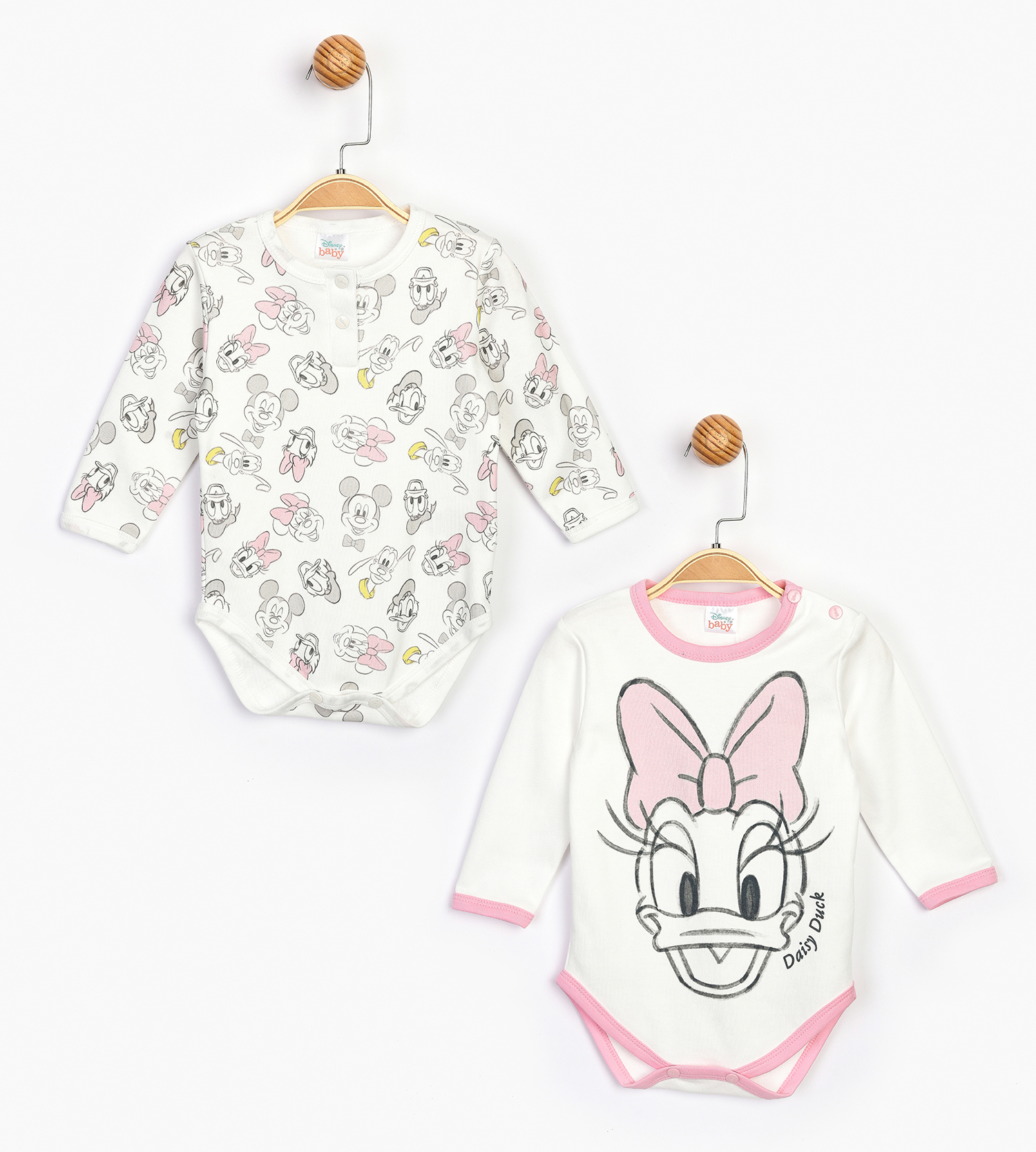 

Боди Disney Minnie Mouse MN16077 80-86 см 2 шт Бело-розовое