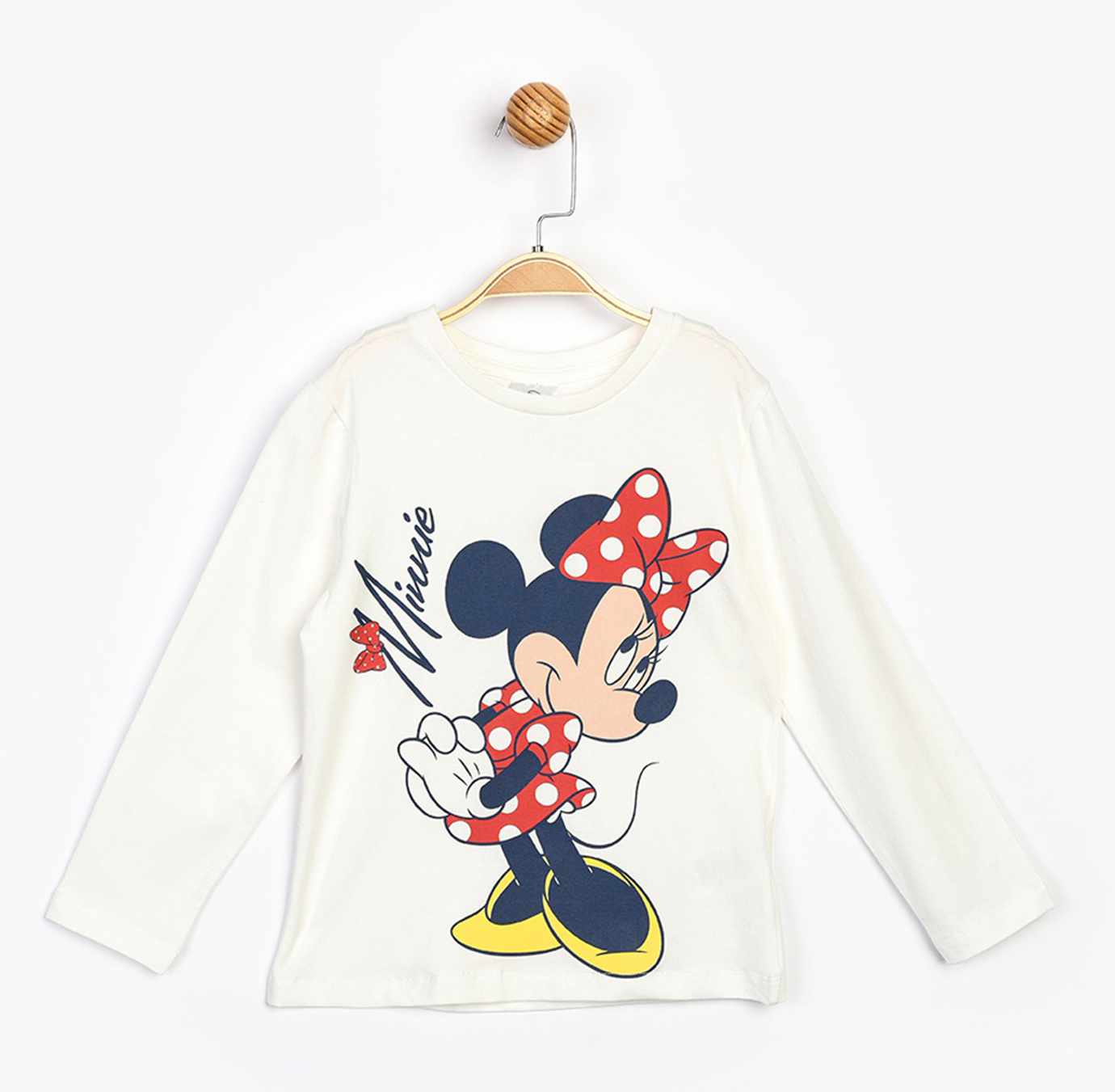 

Футболка с длинными рукавами Disney Minnie Mouse MN17220 122 см Белая