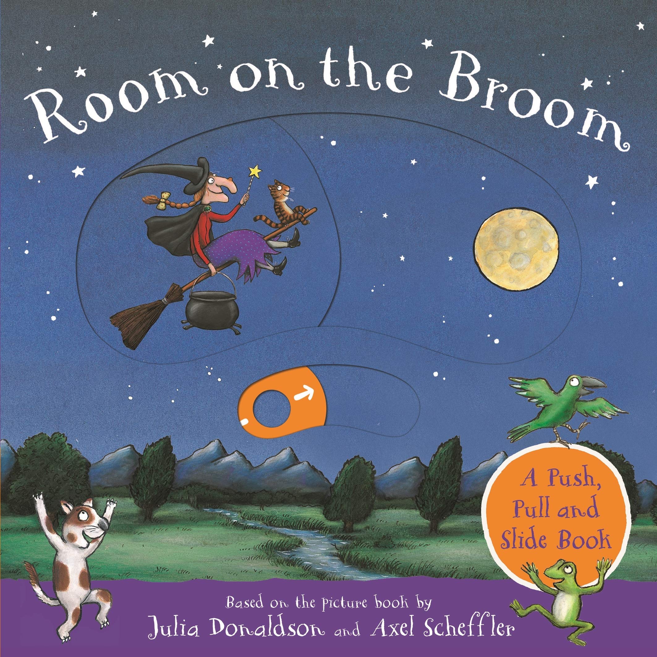 

Книга на английском языке Room on the Broom: A Push, Pull and Slide Book (Board Book) от автора Julia Donaldson и издательства Macmillan из Великобритании