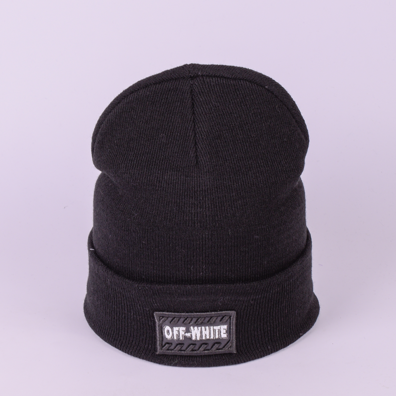 

Шапка унисекс с отворотом Off-White 06-12. Цвет: Черный