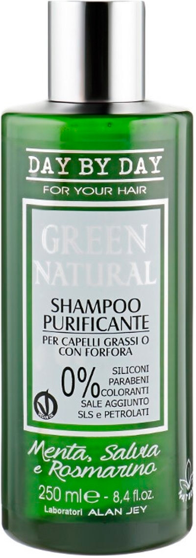 Очищающий шампунь для жирных волос Alan Jey Green Natural Purificante ...