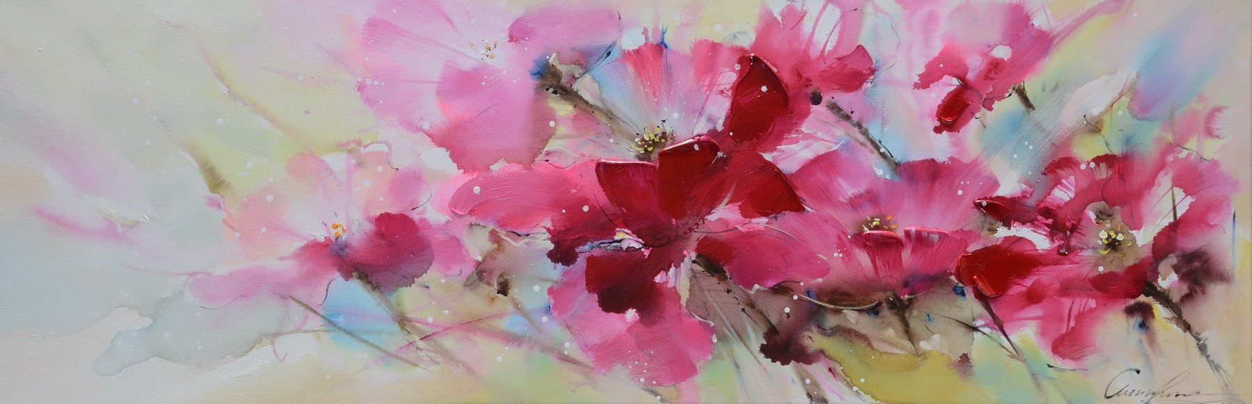 

Картина Open Space Flowering 150x50 см 11648-2