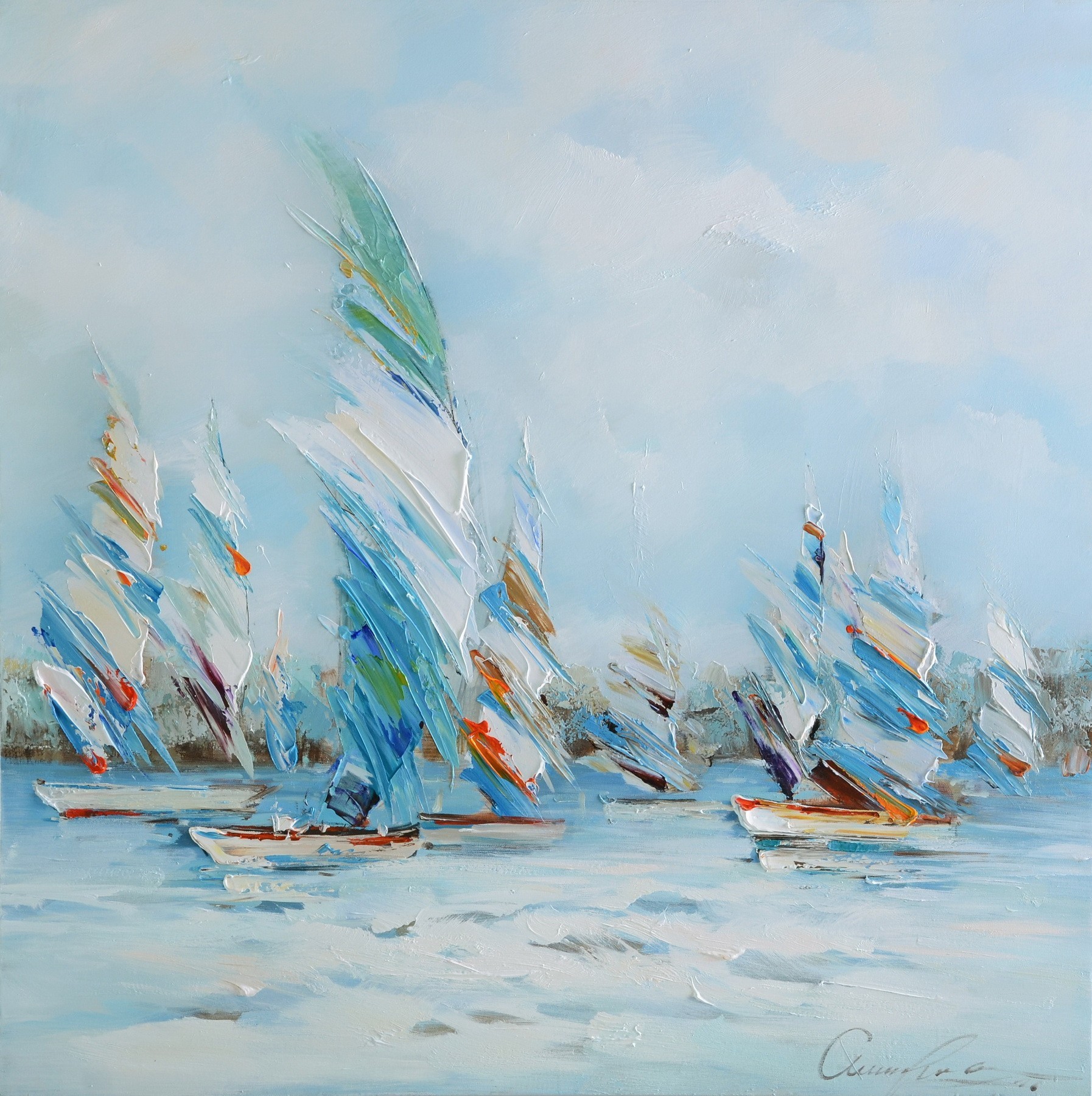 

Картина Open Space Waves 103x103 см W-11394-1