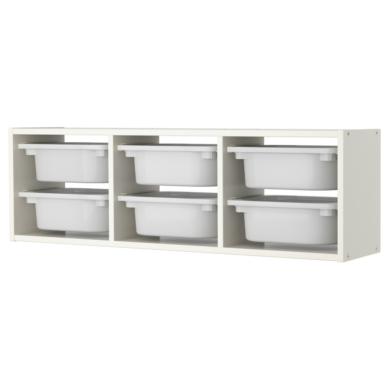 

Настенный модуль для хранения ТРУФАСТ Trofast IKEA Белый 99x21x30 см (798.983.06)