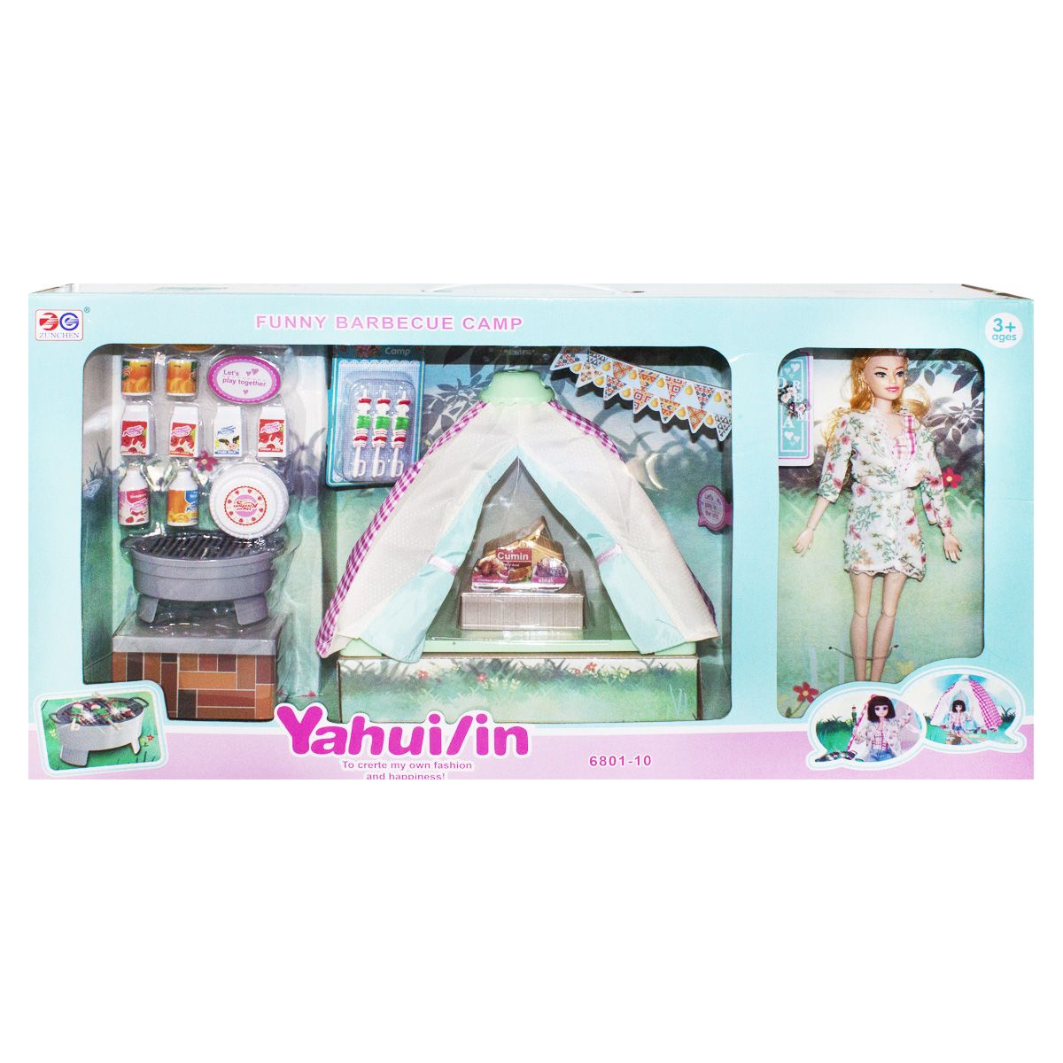 

Игровой набор с куклой и палаткой Кемпинг Zunchen (6801-10) (148375)
