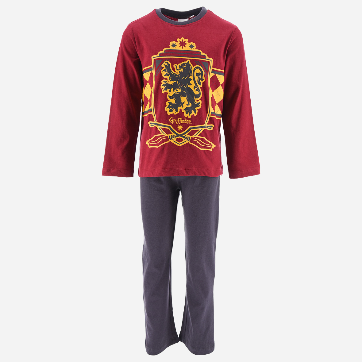 Акція на Піжама (футболка з довгими рукавами + штани) дитяча Disney Harry Potter HW2115 116 см Темно-червона від Rozetka