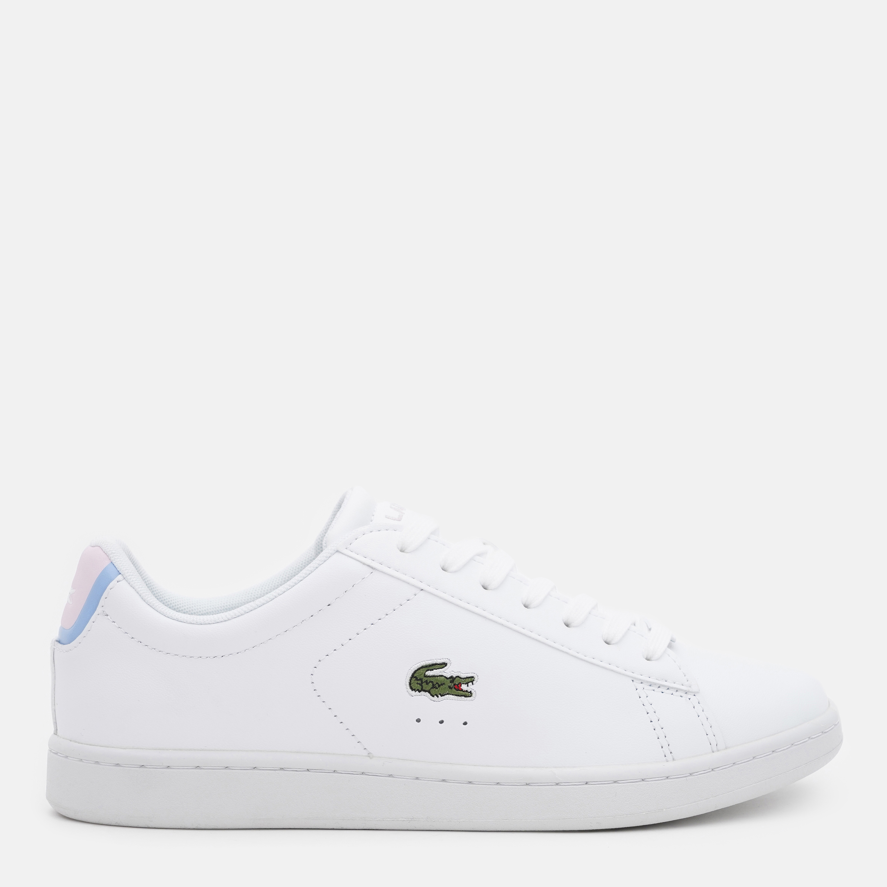 Акція на Жіночі кеди низькі Lacoste Carnaby 743SFA0014-1Y9 41 (T7.5) 26.3 см Wht Lt Pnk від Rozetka