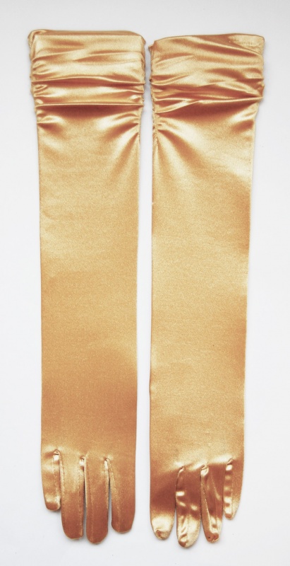 

Перчатки женские атлас, цвет бежевый, размер 7, pov4368