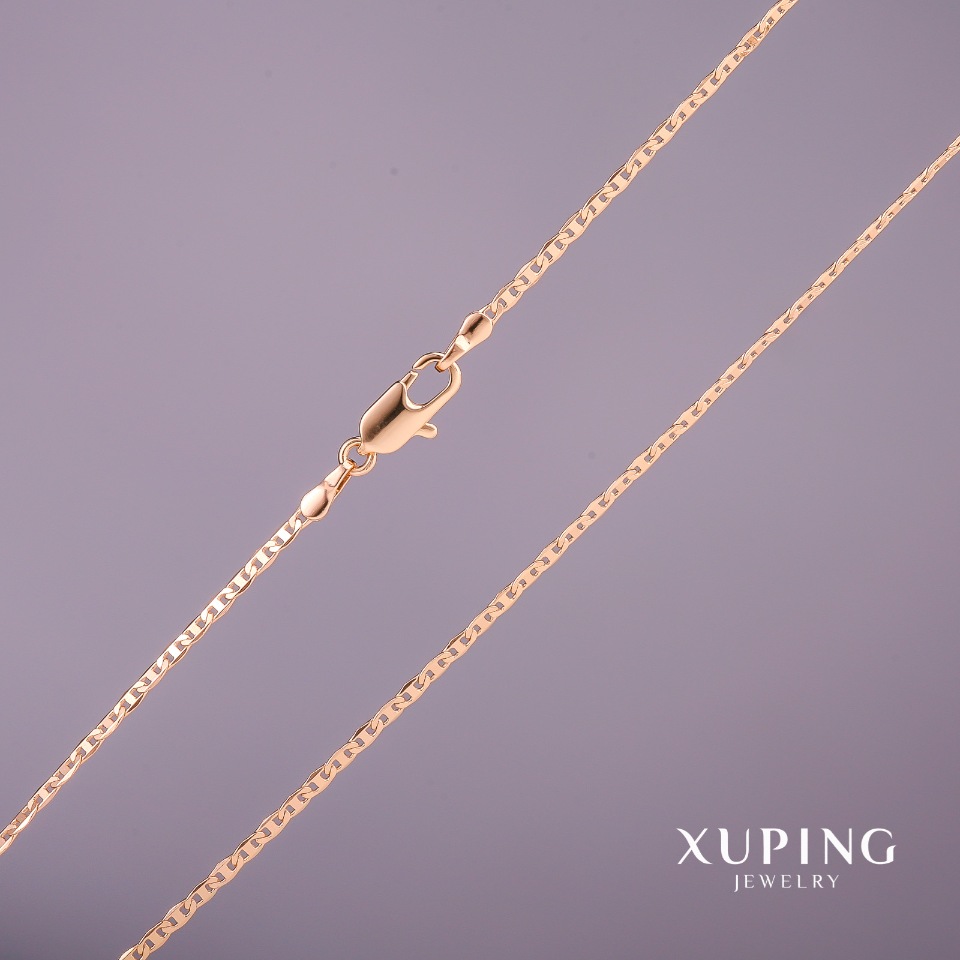 

Цепочка Xuping плетение Мадлена, толщина 2мм, длина 45см Позолота 18К, ida37232