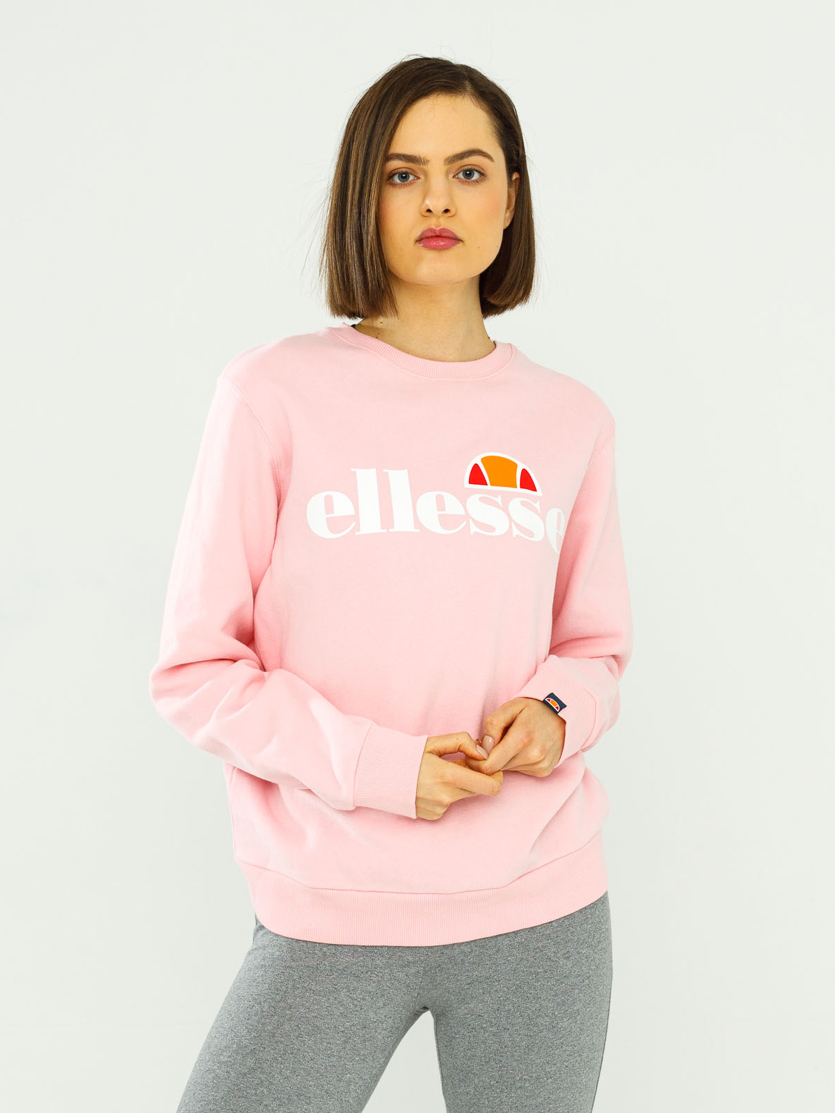 Акція на Світшот жіночий Ellesse Agata Sweatshirt SGS03238-808 S (10) Рожевий з принтом від Rozetka