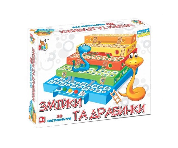 

Настольная 3D игра Boni Toys Змейка и лестницы