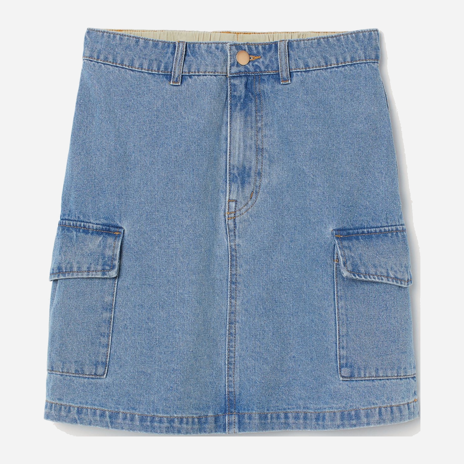 Акція на Спідниця джинсова міні літня жіноча H&M Divided 0861095 44 Блакитна від Rozetka