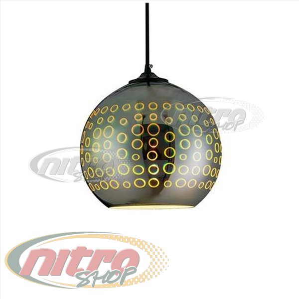 

Светильник подвесной люстра Horoz Electric Radian E27 хром круг 3D эфект (021-007-0001)