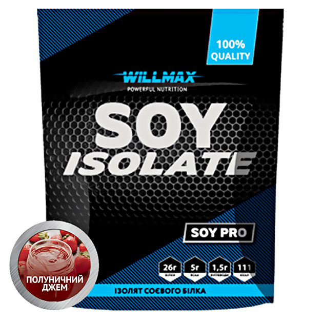 

Протеин Willmax Soy Isolate 900 г Клубничный джем