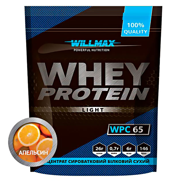 

Протеин Willmax Whey Protein 65 Light 1000 г Апельсин