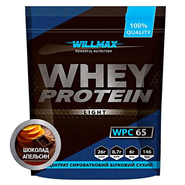 

Протеин Willmax Whey Protein 65 Light 1000 г Шоколад - Апельсин