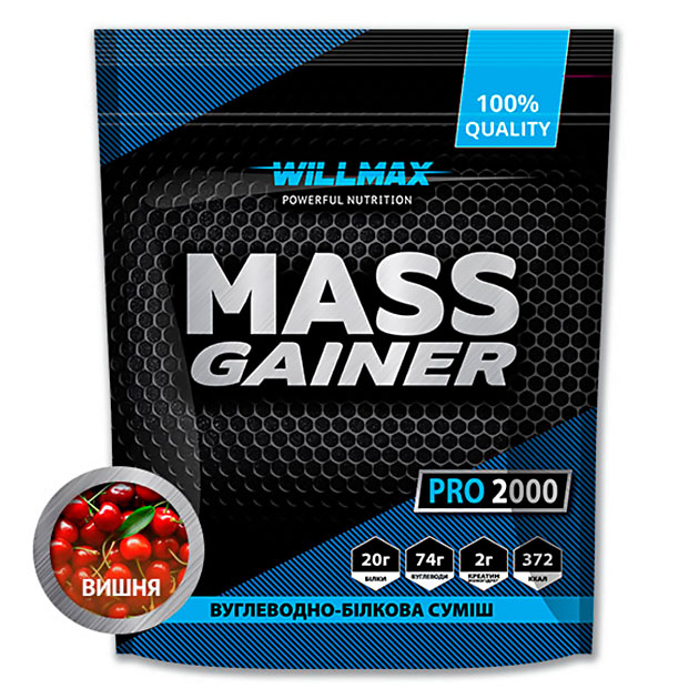 

Гейнер Willmax Mass Gainer Pro 2000 г Вишня