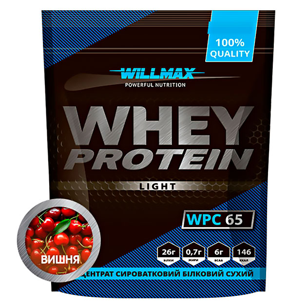 

Протеин Willmax Whey Protein 65 Light 1000 г Вишня