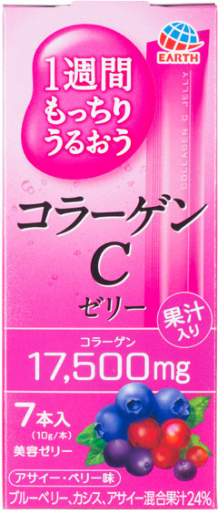 

Питьевой коллаген Earth Placenta C Jelly в форме желе со вкусом лесных ягод 70 г (4901080661319)