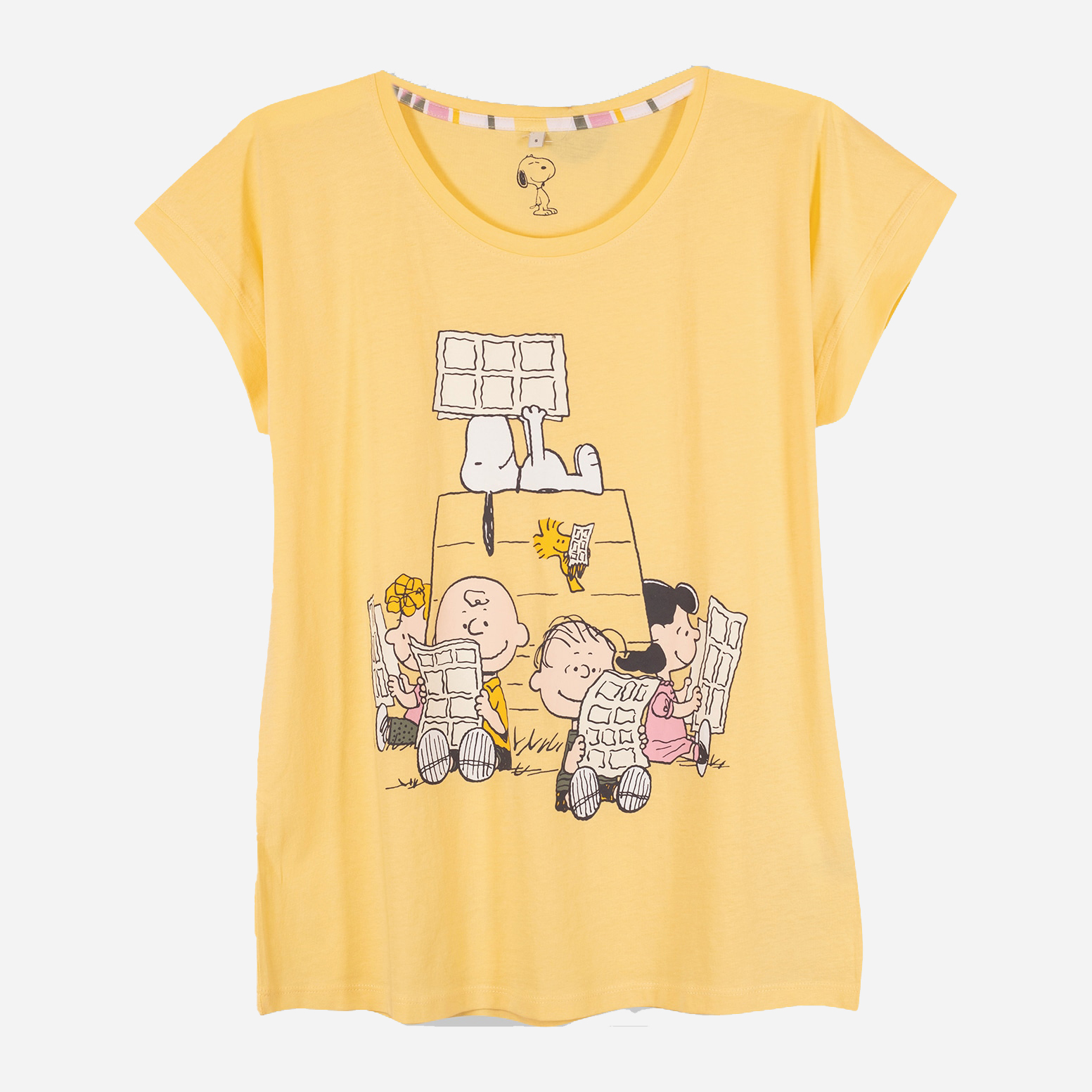Акція на Піжама (футболка + шорти) жіноча бавовняна C&A FL2173634-Yellow S Жовта від Rozetka