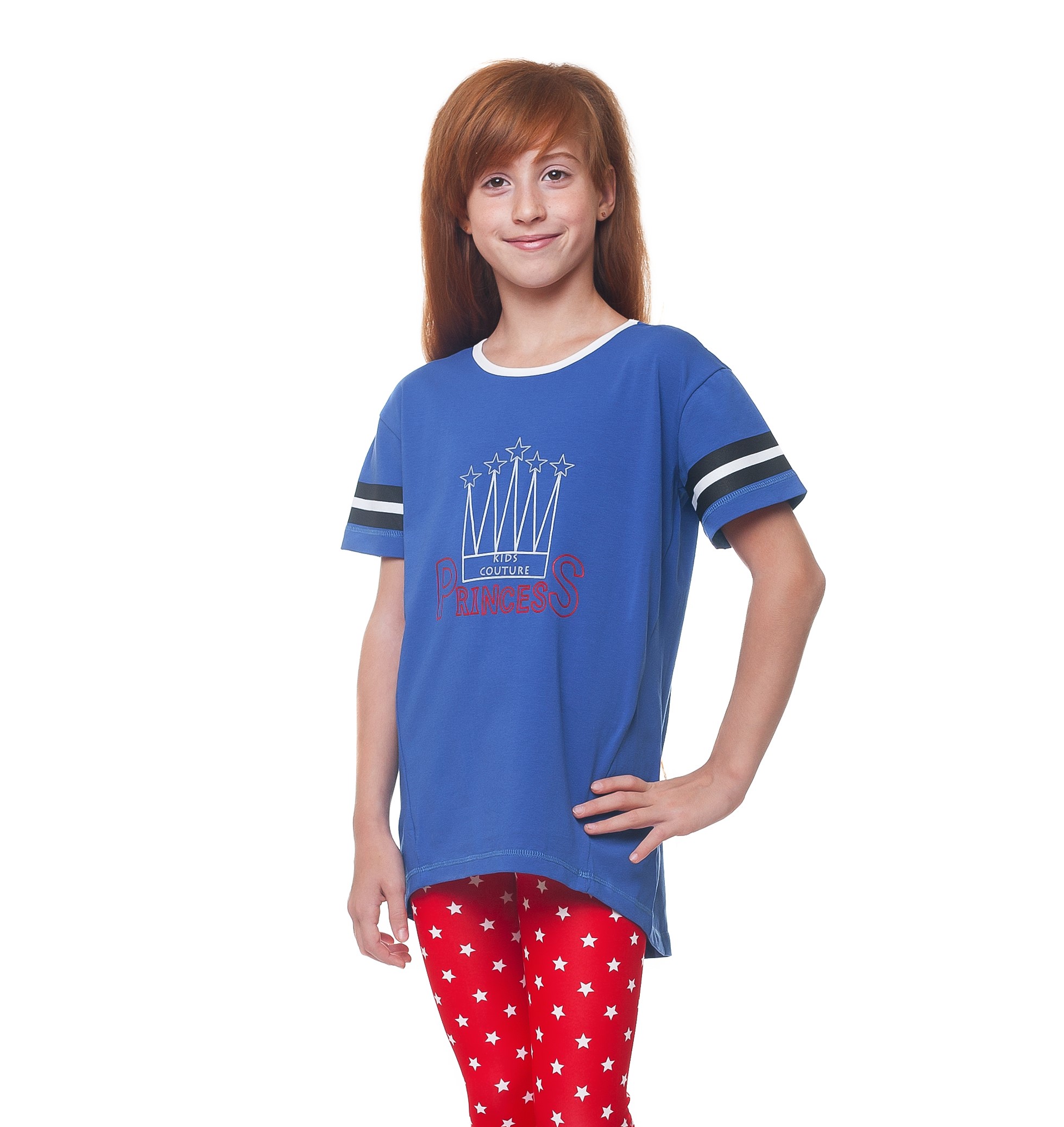 

Туніка KidsCouture Інтерлок 140 см Електрик