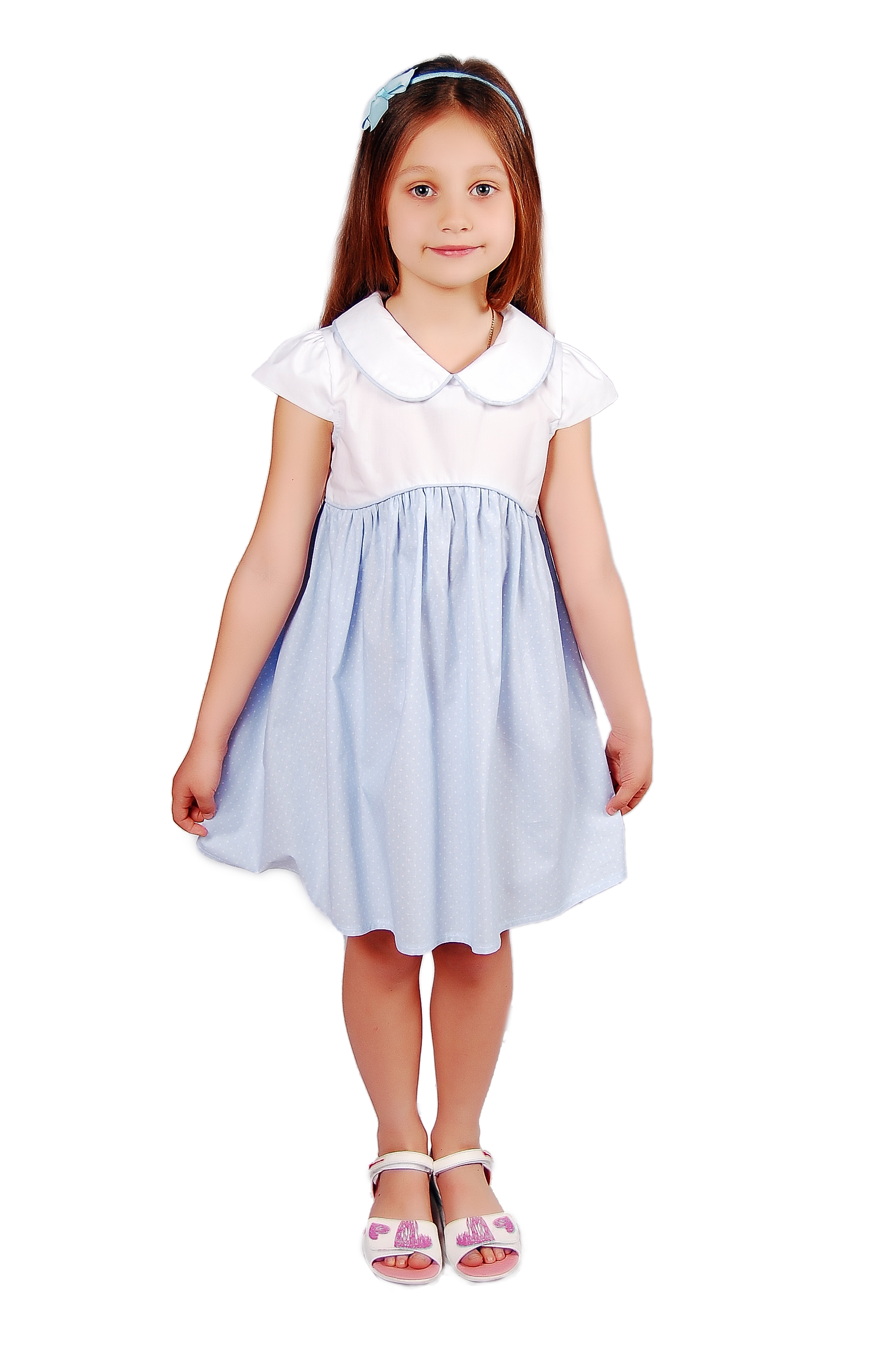 

Сукня KidsCouture Рубашечний текстиль 104 см Блакитний
