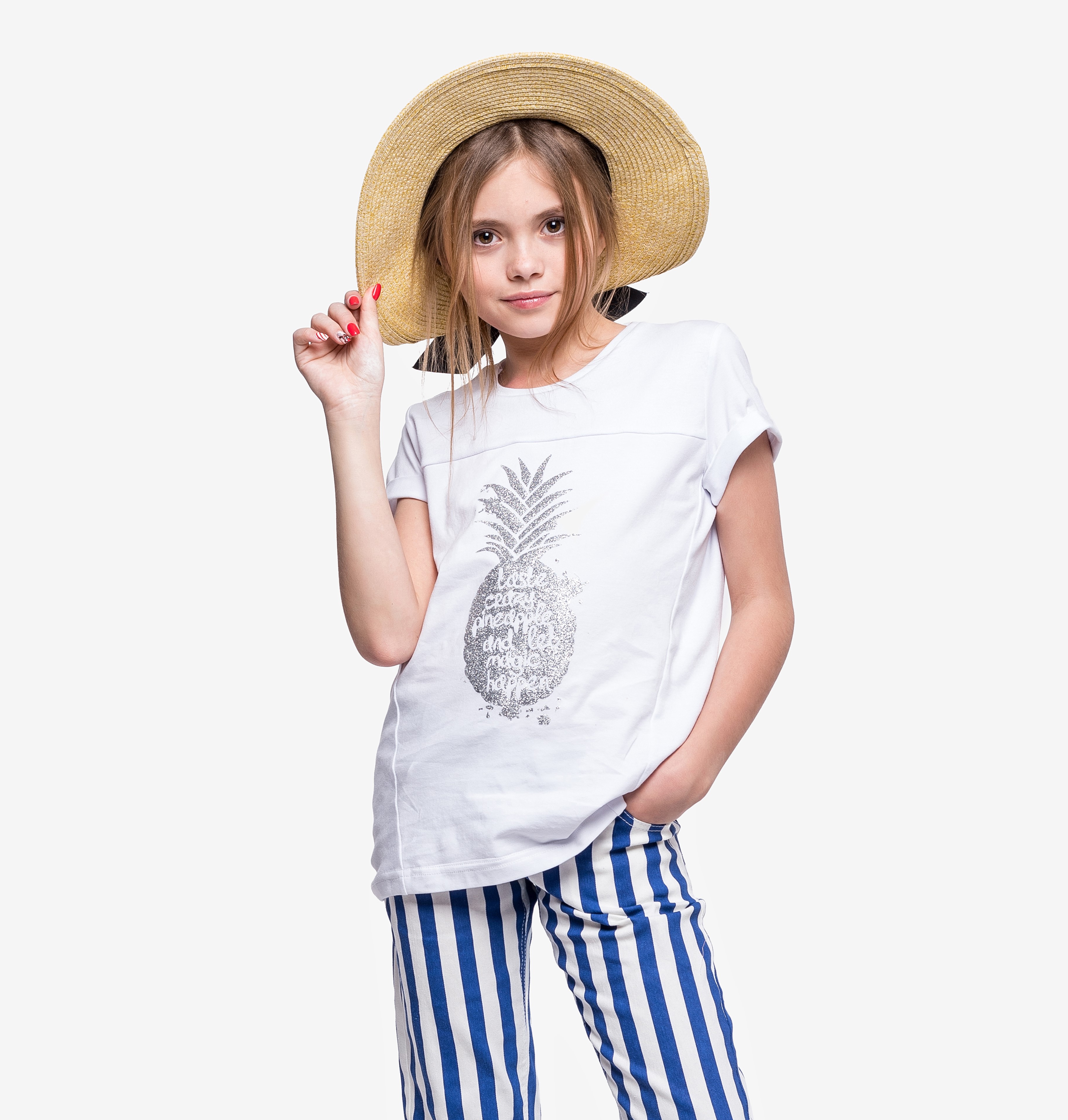 

Футболка KidsCouture Інтерлок 122 см Білий