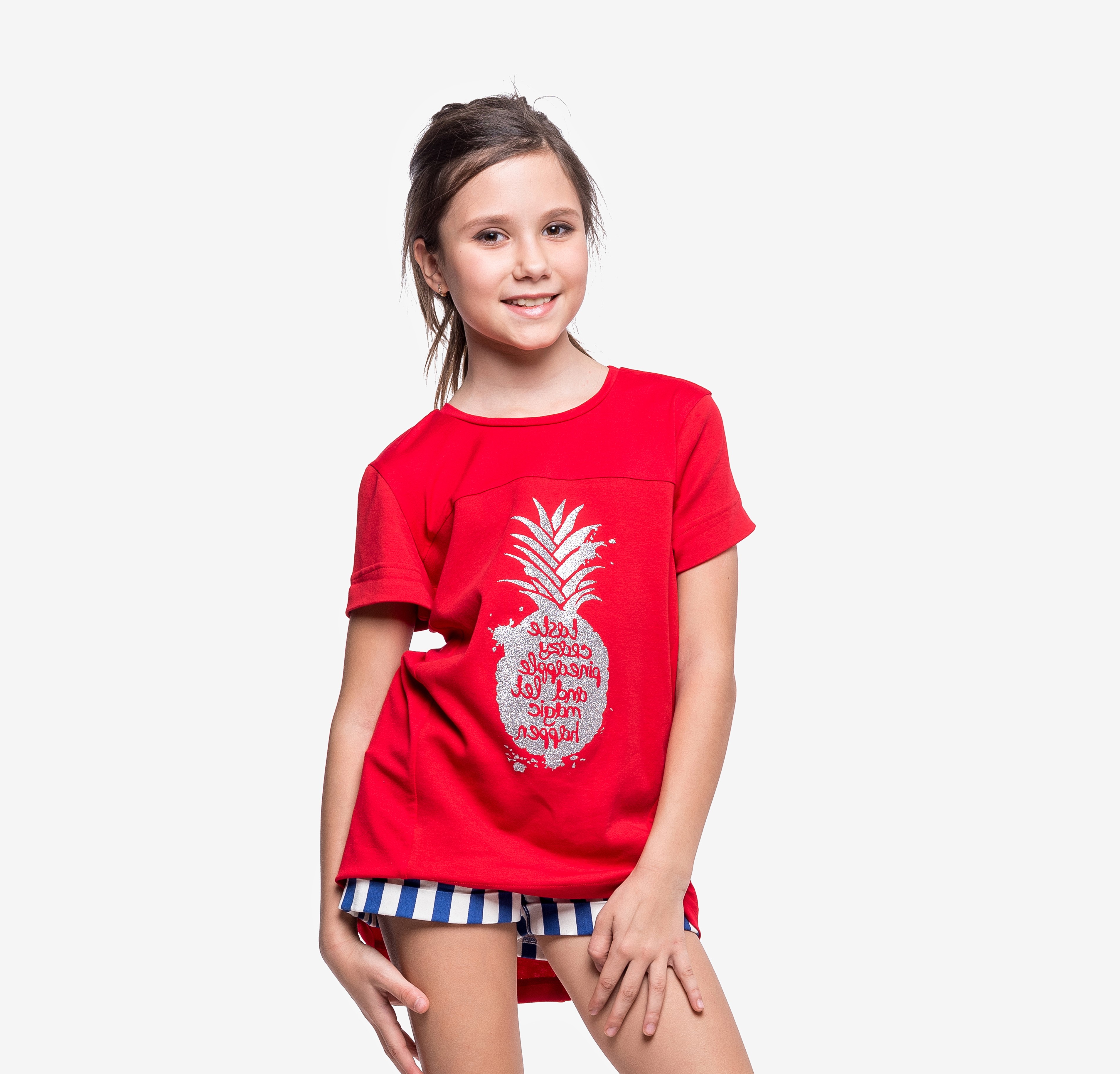 

Футболка KidsCouture Інтерлок 128 см Червоний