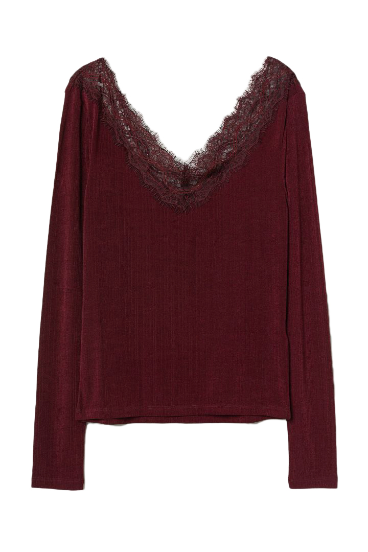 

Блузка H&M 060615141 S Бордовая