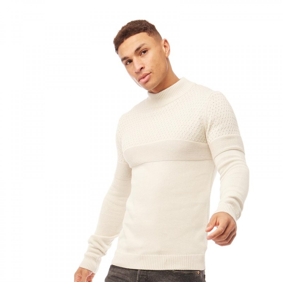 

Джемпер Brave Soul Neville Turtle Neck Oatmeal Ecru, S (44)