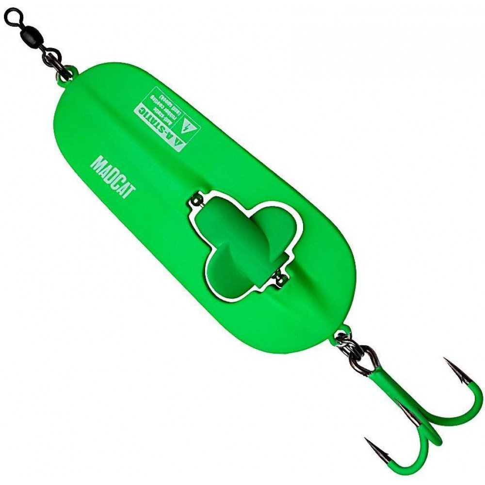 

Блесна DAM Madcat A-Static Rattlin Spoon 110g 110mm green (60050)