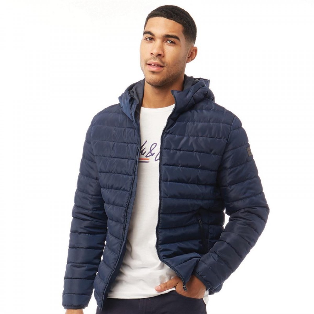 

Зимняя куртка JACK AND JONES Wing Hooded Black Navy, M (46)