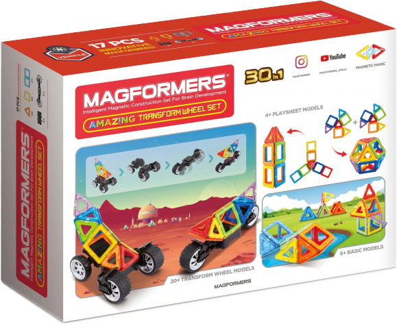 

Магнитный конструктор Magformers Авторалли 17 деталей (707019) (730658070192)