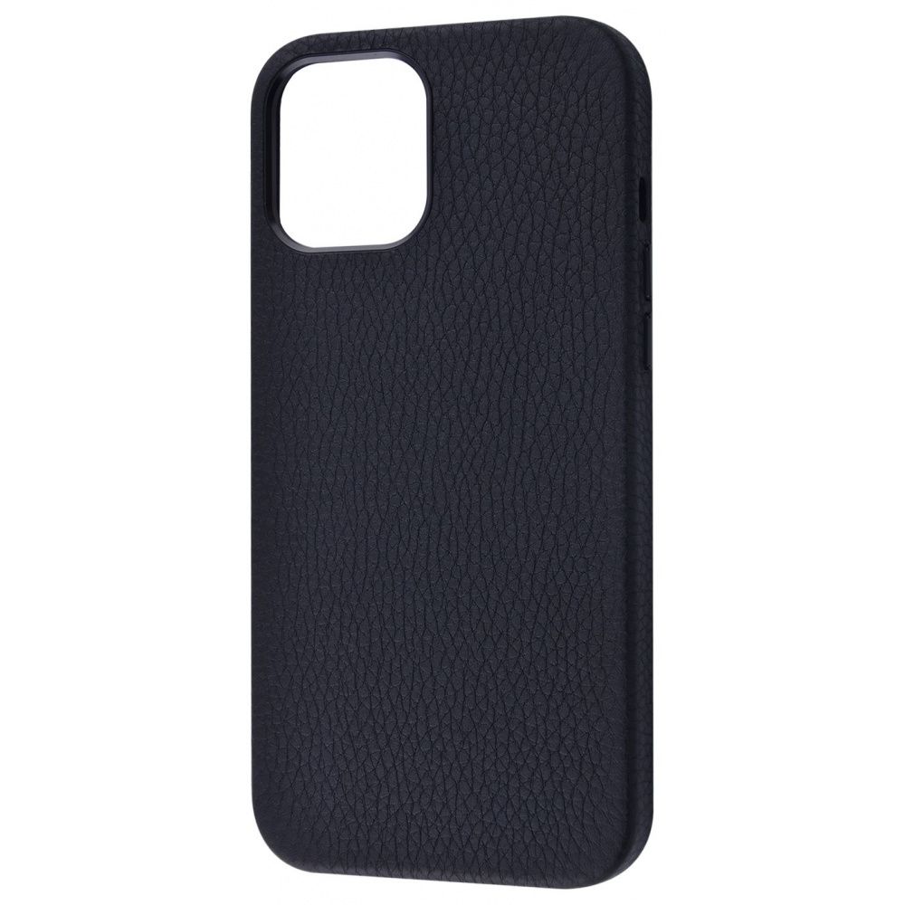 

Чехол Genuine Leather Case Grainy Series для iPhone 12 mini black