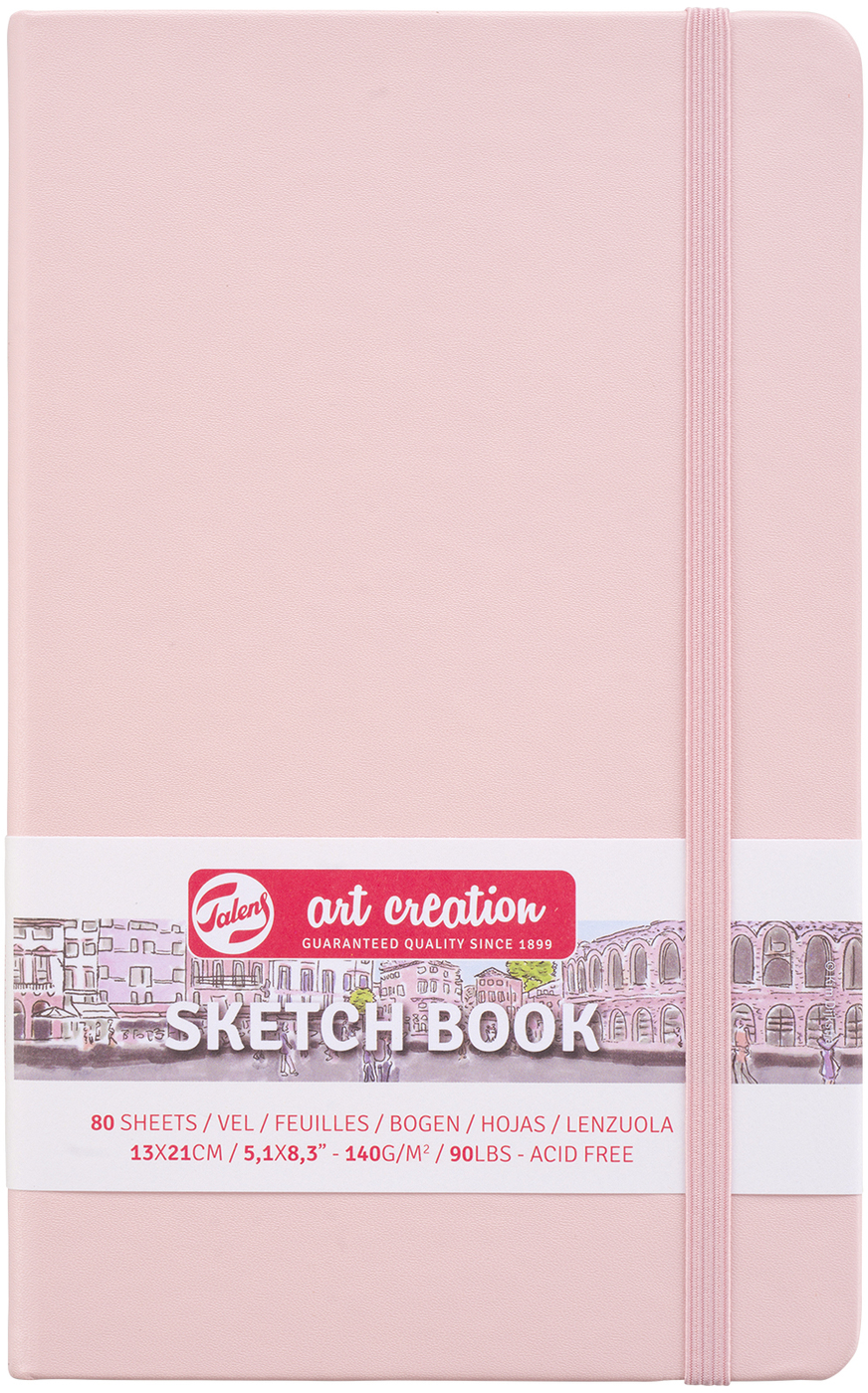 

Блокнот для графики Royal Talens Pastel Pink Art Creation 140г 80л на резинке 13х21см