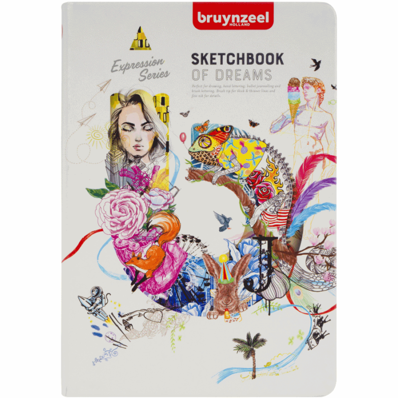 

Блокнот для графики Bruynzeel Sketch/Notebook 140г 80л белый 14.8х21см