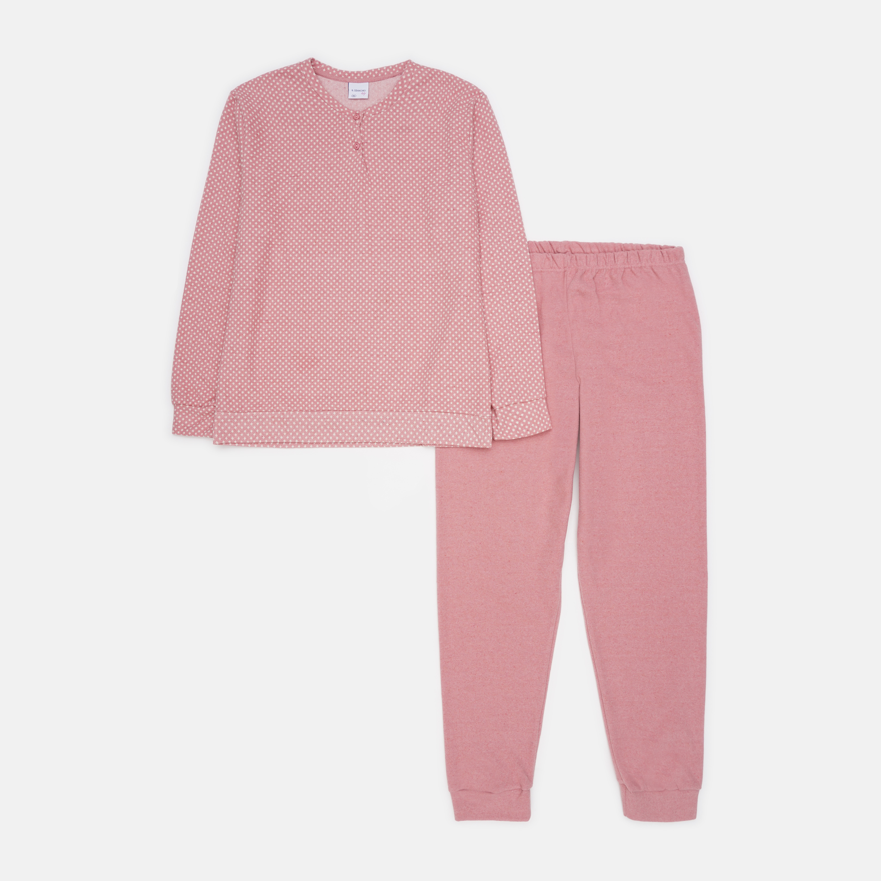 Акция на Піжама (кофта + штани) жіноча утеплена IL Granchio GP6029 3XL (54) Рожева от Rozetka