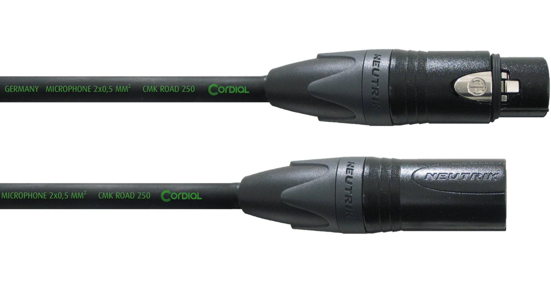 

Микрофонный кабель XLR Male — XLR Female 2.5м Cordial CRM 2,5 FM-BLACK