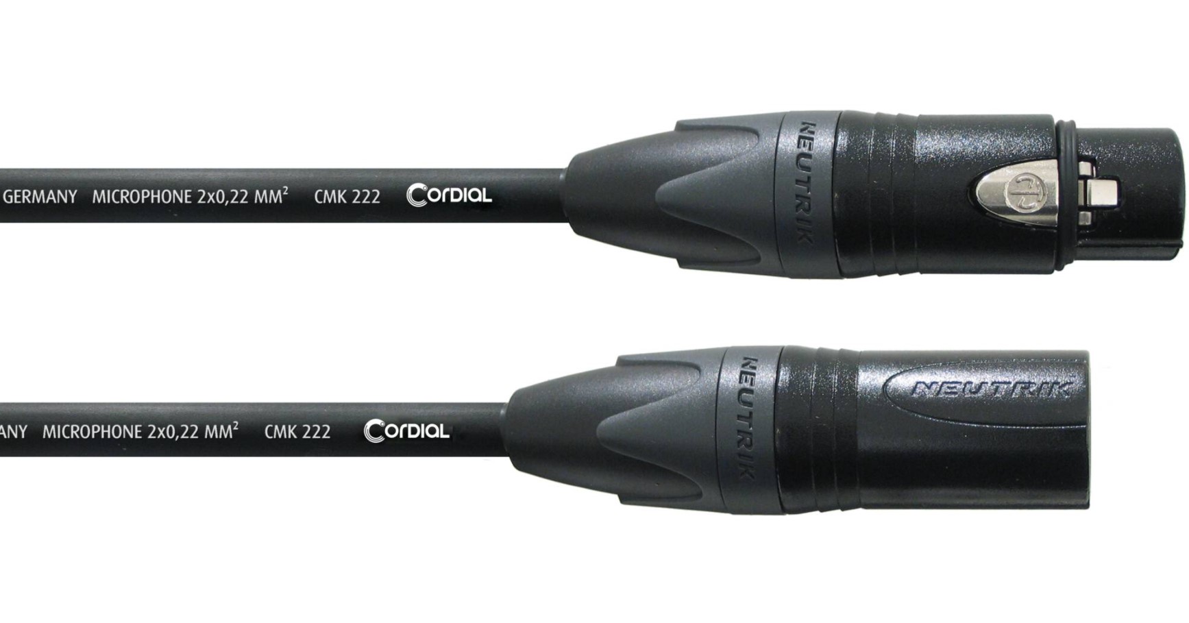 

Микрофонный кабель XLR Male — XLR Female 15м Cordial CPM 15 FM
