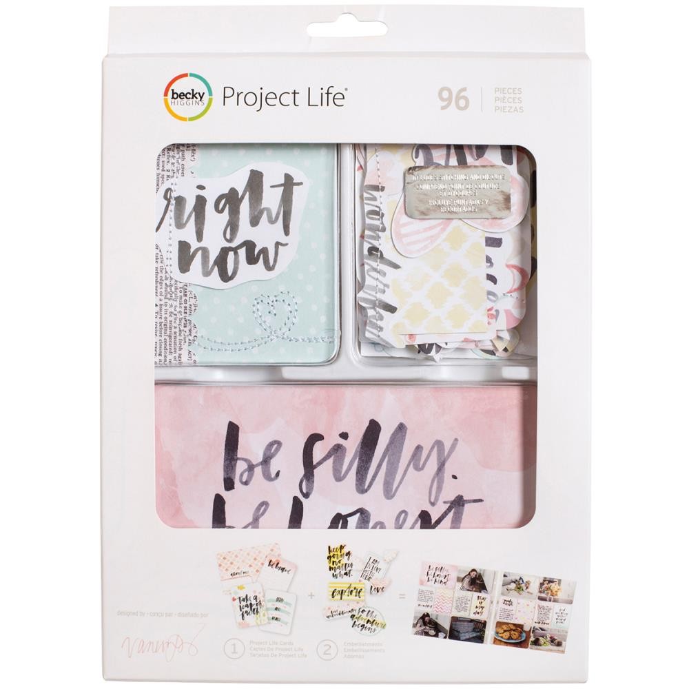 

Набор карточек Project Life Value Kit Inspired W/Stitching & Die-Cuts