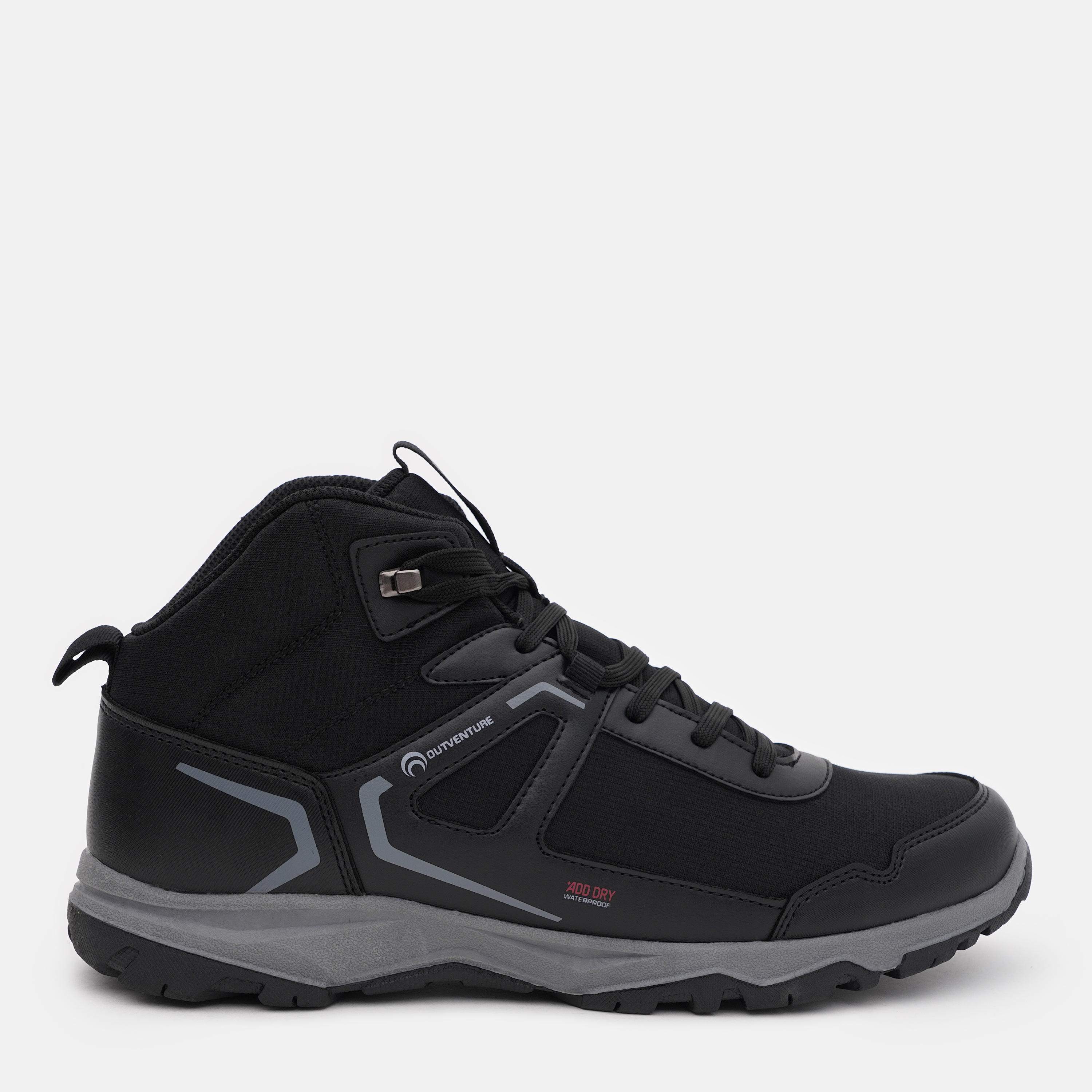 Акція на Чоловічі черевики низькі для туризму Outventure Discovery Mid Men'S Boots 118528-99 43 27 см Чорні від Rozetka