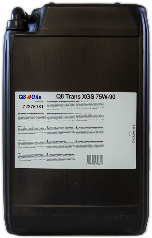 Масло трансмиссионное 75w90 20 л Trans XGS, API GL-4/GL-5 Q8 ...