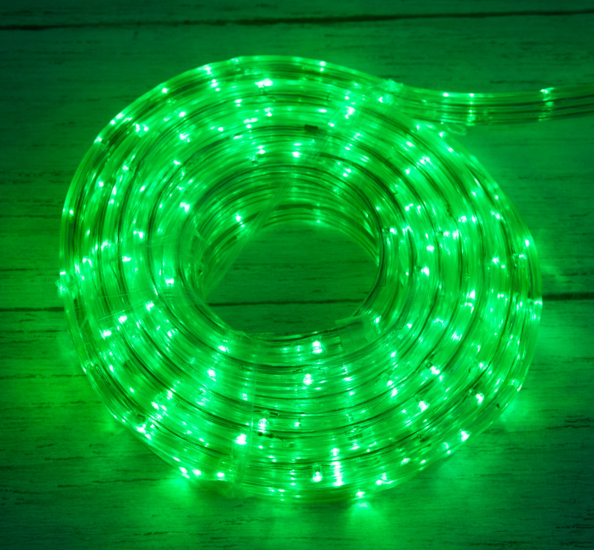 Уличная новогодняя гирлянда на 8 метров Xmas Rope Light G Зеленая .