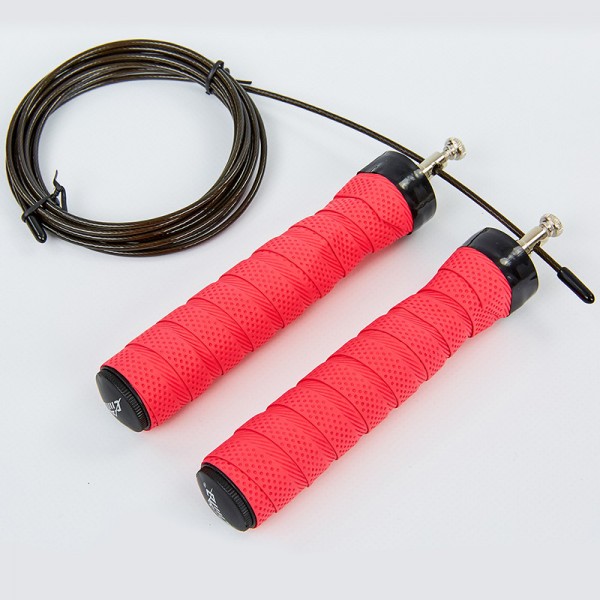 

Скакалка скоростная Кроссфит с подшипником и стальным тросом CIMA CM-J603 Red /2