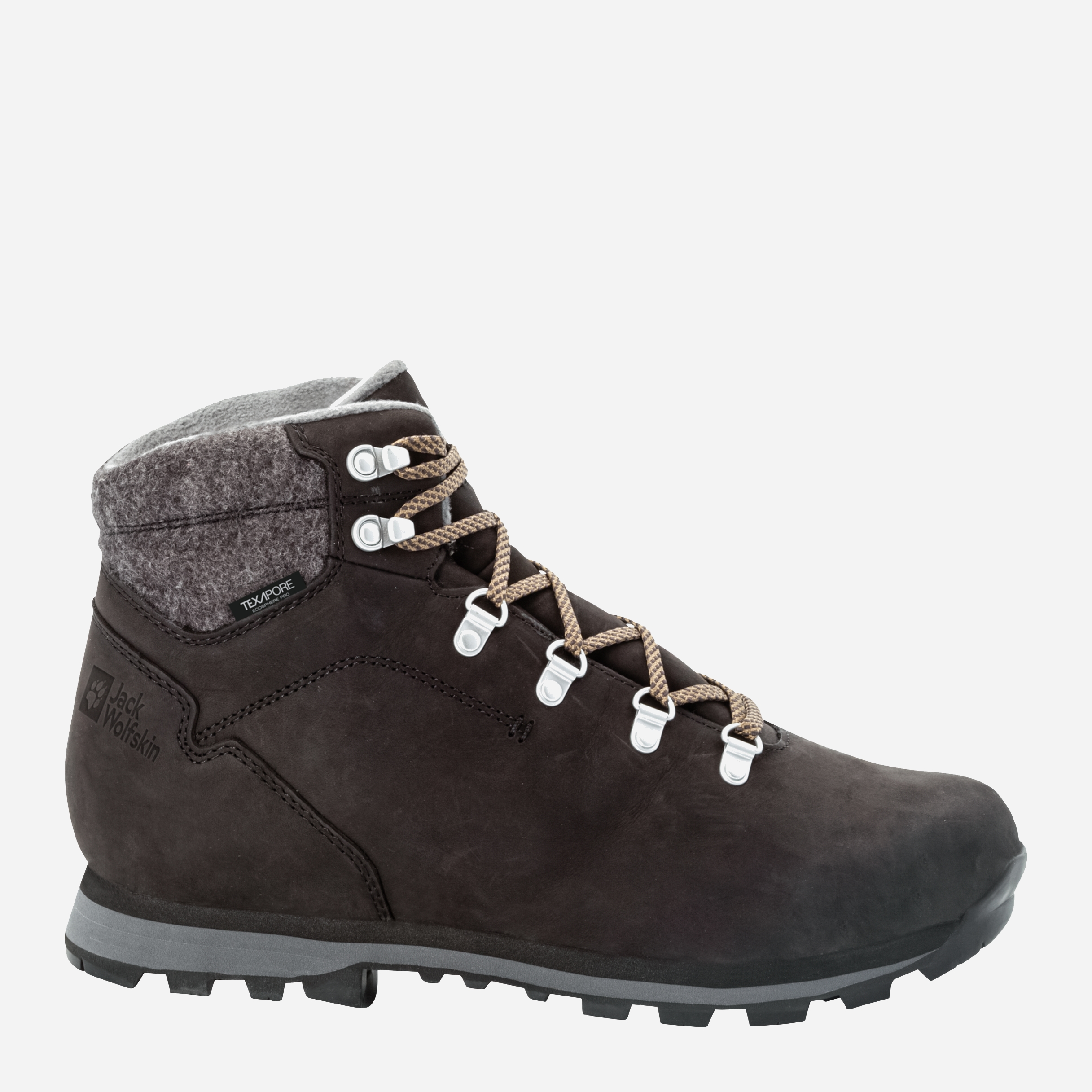 Акція на Чоловічі зимові черевики Jack Wolfskin Thunder Bay Texapore Mid M 4053651-6364 42.5 (8.5UK) 26.3 см Темно-сірі від Rozetka