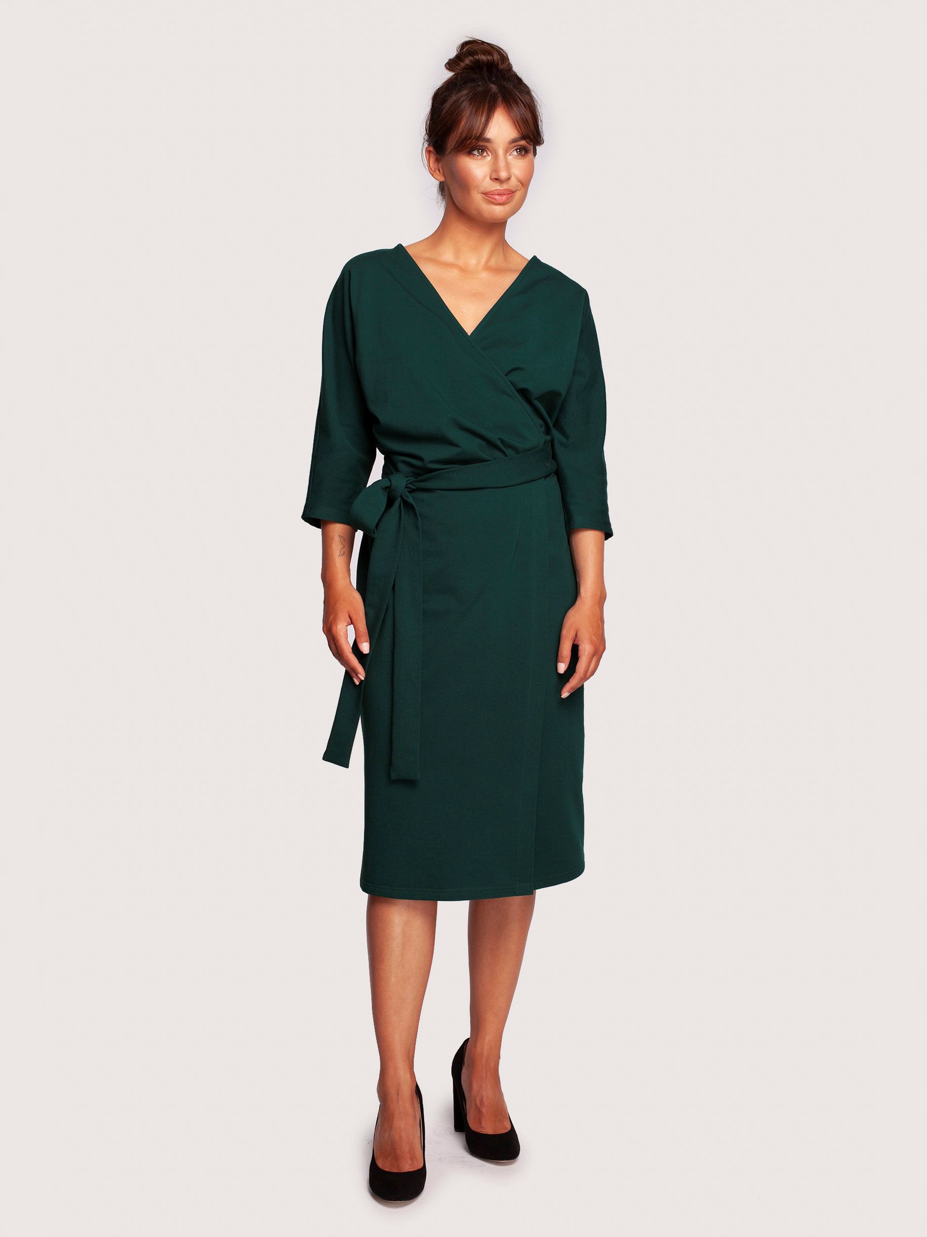 Акція на Плаття BeWear B241 1197405 XL Dark Green від Rozetka