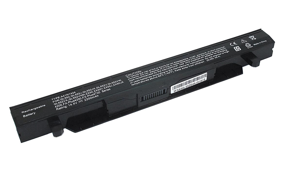 Батарея к ноутбуку Asus GL552VW K501UX 14.4V 2200mAh/ 31.68 Wh Black ...