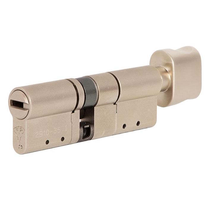 

Цилиндр Mul-T-Lock MT5+ 160 мм 80/80Т с поворотником Сатин